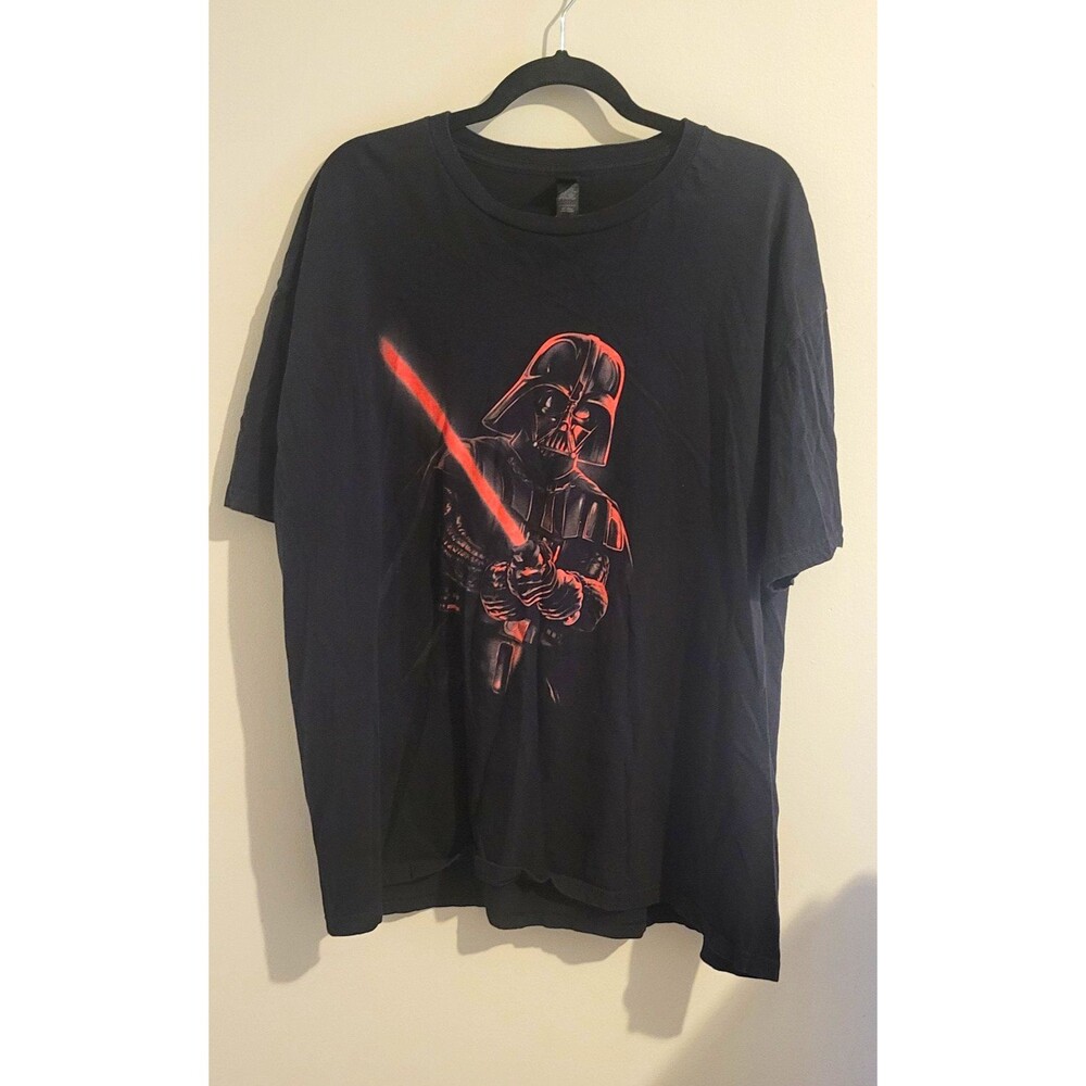 Darth Vader 2XL Mens Short Sleeve Black T Shirt Crew Pull Over Cotton Star Wars